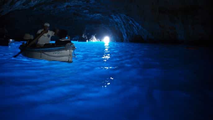 from sorrento capri boat trip with visit to the blue grotto