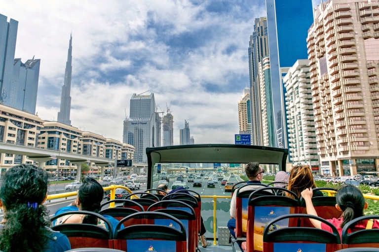 Dubai: Excursión en Autobús Hop-On Hop-Off + Crucero en Dhow - PremiumDubai Billete Premium de 48 horas