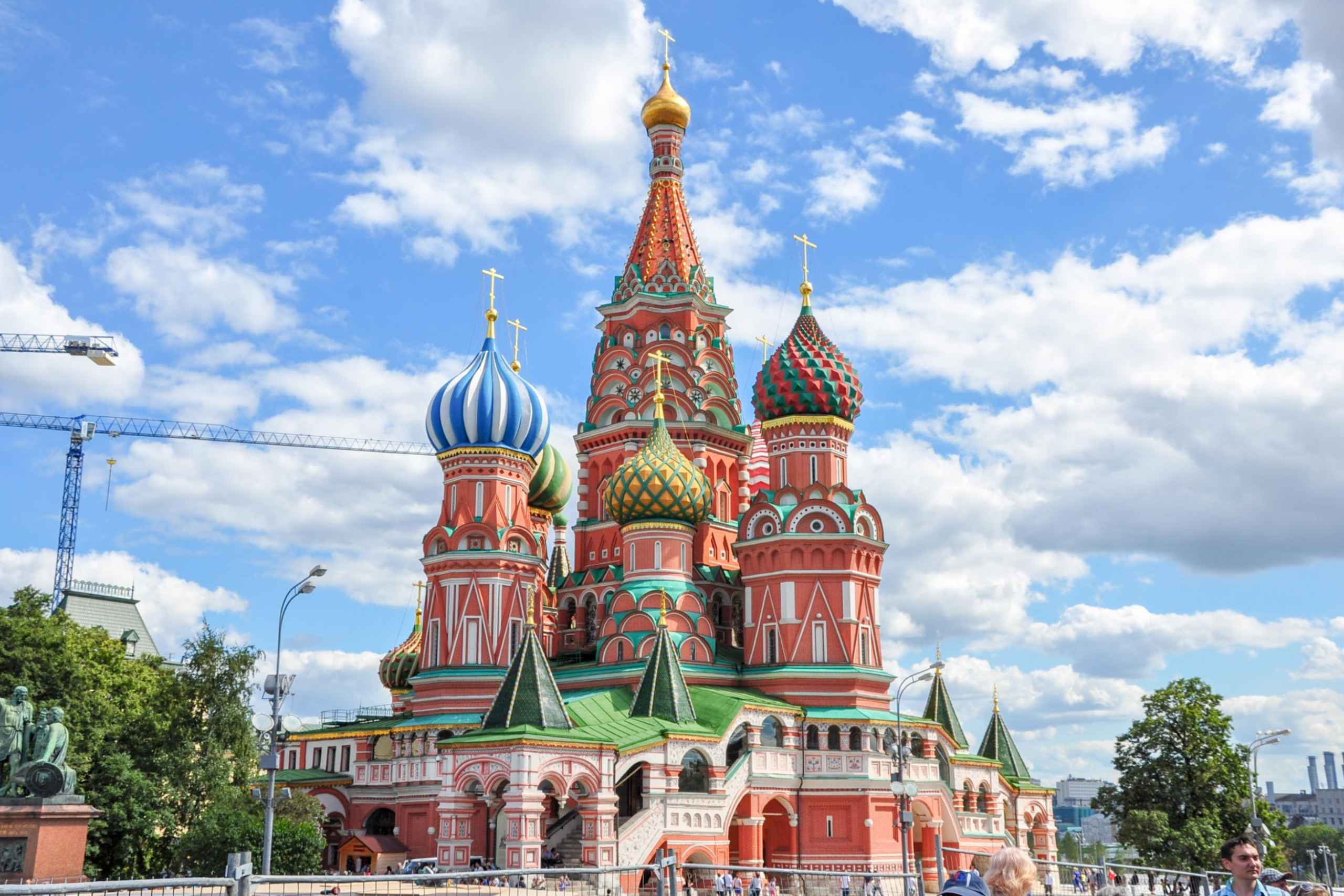 Кремль и красная площадь и храм Василия Блаженного