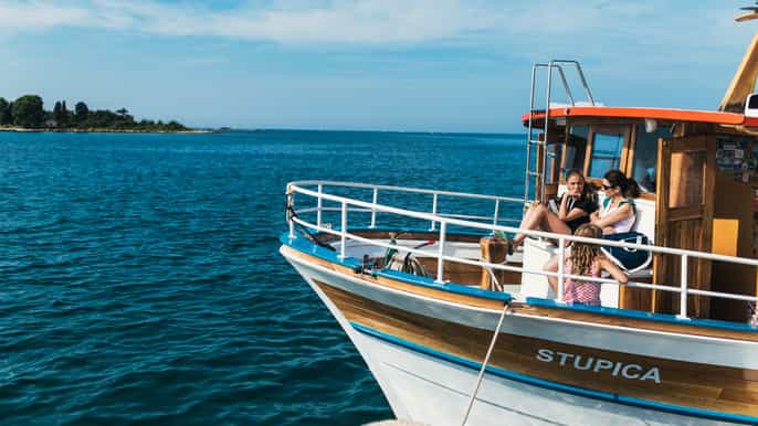 rovinj sunset cruise and swim