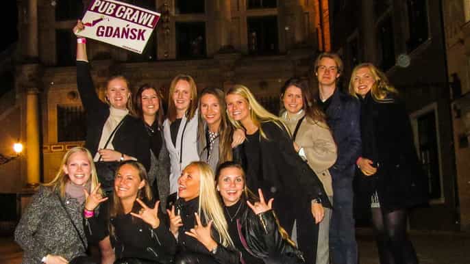 gdansk pub crawl with free drinks