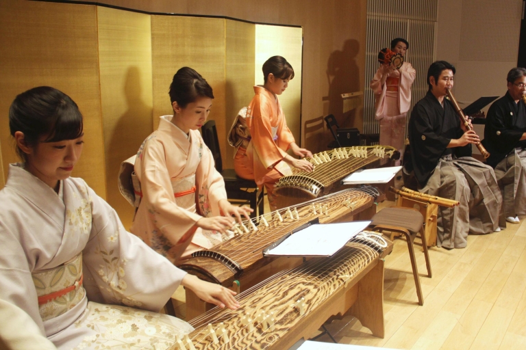 Japanse traditionele muziekshow in Tokio