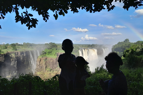 Victoria Falls: Falls tour, Sunset cruise & game drive