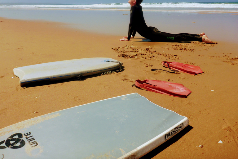 Lissabon: Bodyboard-Erlebnis4-stündiges privates Bodyboard-Abenteuer mit Videokorrektur