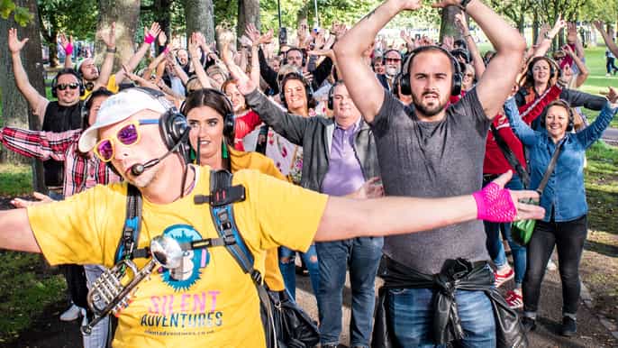 edimburgo silent disco adventure tour