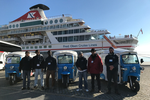 Lisboa: tour guiado privado del centro histórico en tuktukTour con servicio de recogida en hoteles fuera de Lisboa