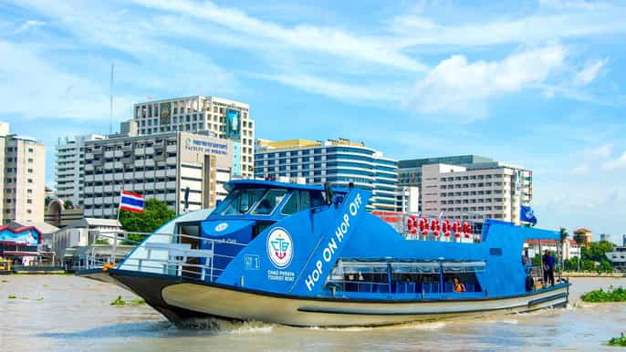 chao phraya river hopon hopoff boat pass