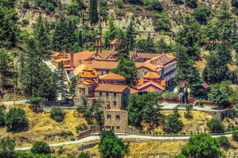 Villages de Troodos et monastère de Kykkos depuis Paphos en polonais