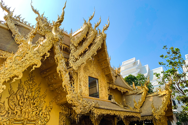 Depuis Chiang Mai : visite du temple blanc et Triangle d’orPetit groupe