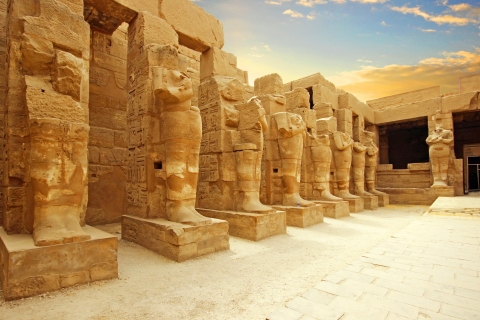 Luxor: excursie hele of halve dag naar de oost- en westoeverPrivé-excursie halve dag naar de westoever