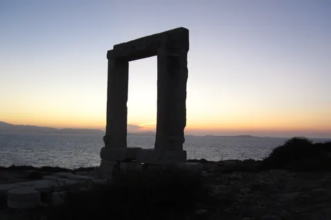 Visite à pied du château de Naxos et coucher de soleil à la Portara