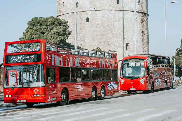 Thessaloniki Hop-on Hop-off Sightseeing BussturThessaloniki hop-on hop-off sightseeingtur med buss utan tak