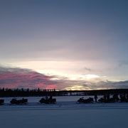 Kiruna : excursion en motoneige avec déjeuner