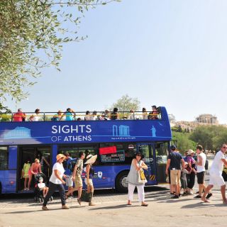 Афины: автобус Blue Hop-on-Hop-off и тур на закате мыса Сунион