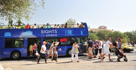 Athens: Hop-on-Hop-off Bus and Cape Sounion Sunset Tour