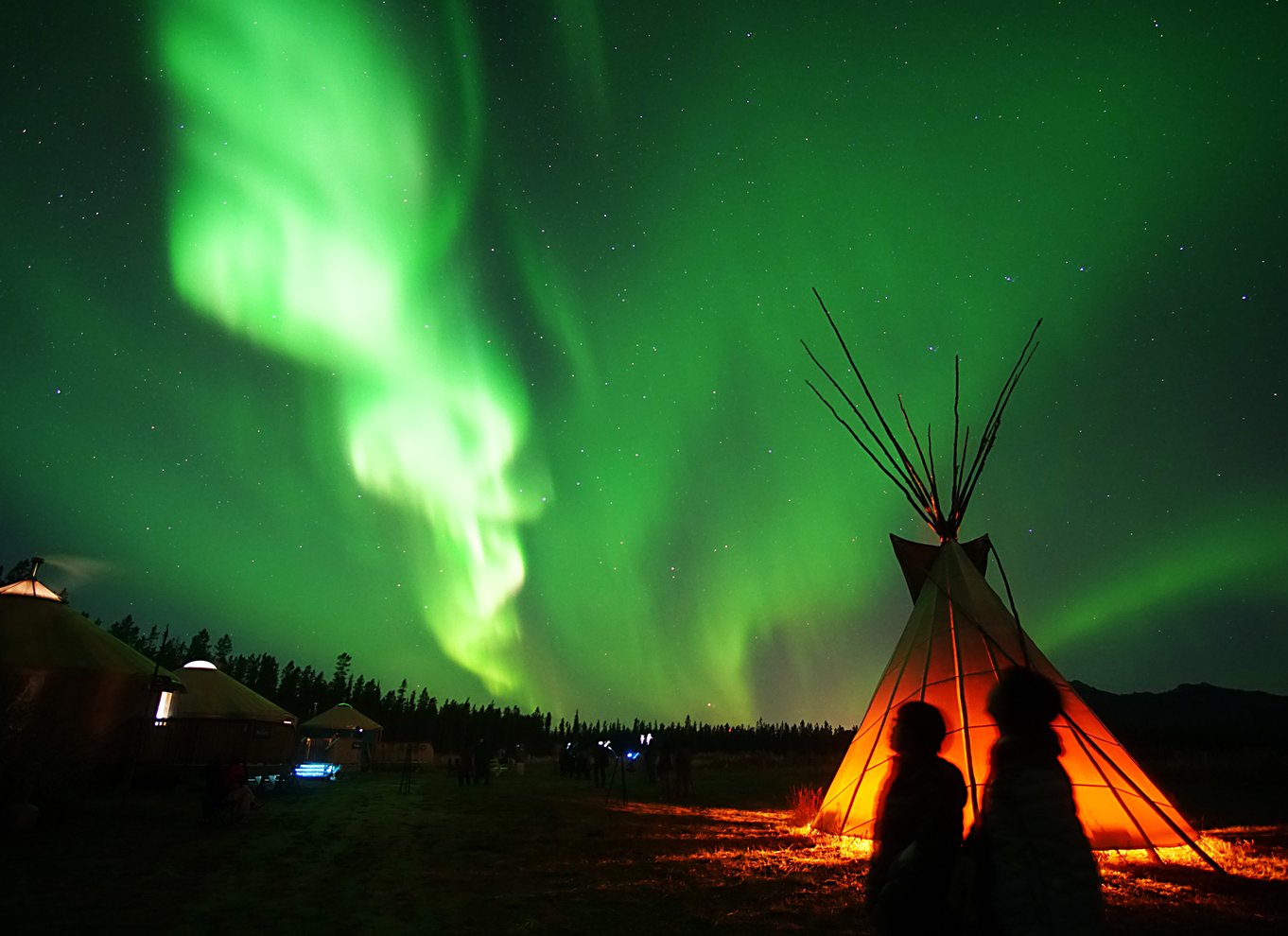 Yukon: Aurora Borealis aftentur for at se den sene aften