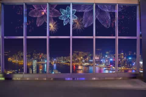 Happy Hour At Sky100 Observatory with Sparkling Light Show