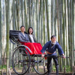 Kyoto: Arashiyama-riksja-tour op maat en bamboebos