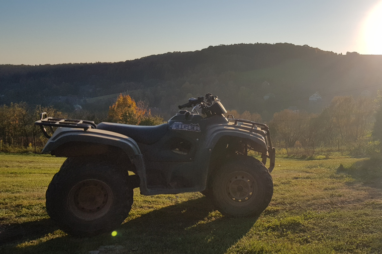 Cracovie : Excursion extrême en quad tout-terrain avec déjeuner barbecueCircuit extrême en quad hors route - Débutant