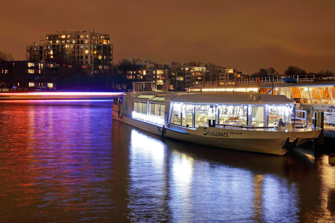 Berlin: Sightseeing på stadsutflykt med båt på kvällen