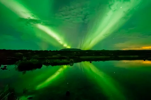 Vanuit Reykjavik: Noorderlicht boottocht