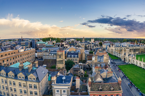 Cambridge: visite à pied de l'université et croisière en barqueBalade en barque et visite à pied partagées