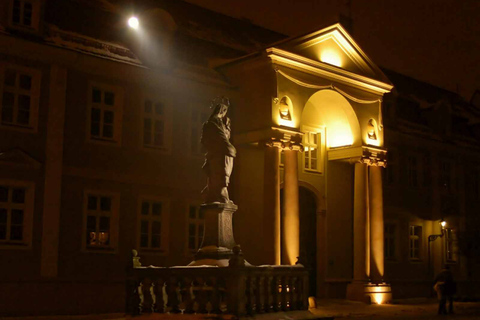 Wroclaw: excursão a pé noturna misteriosa de 2 horasWroclaw: passeio noturno a pé misterioso de 2 horas