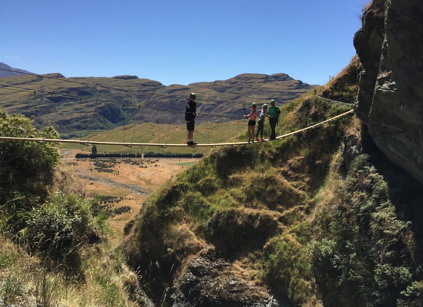 Wanaka: 2-timers kabelklatring i vandfald for begyndere