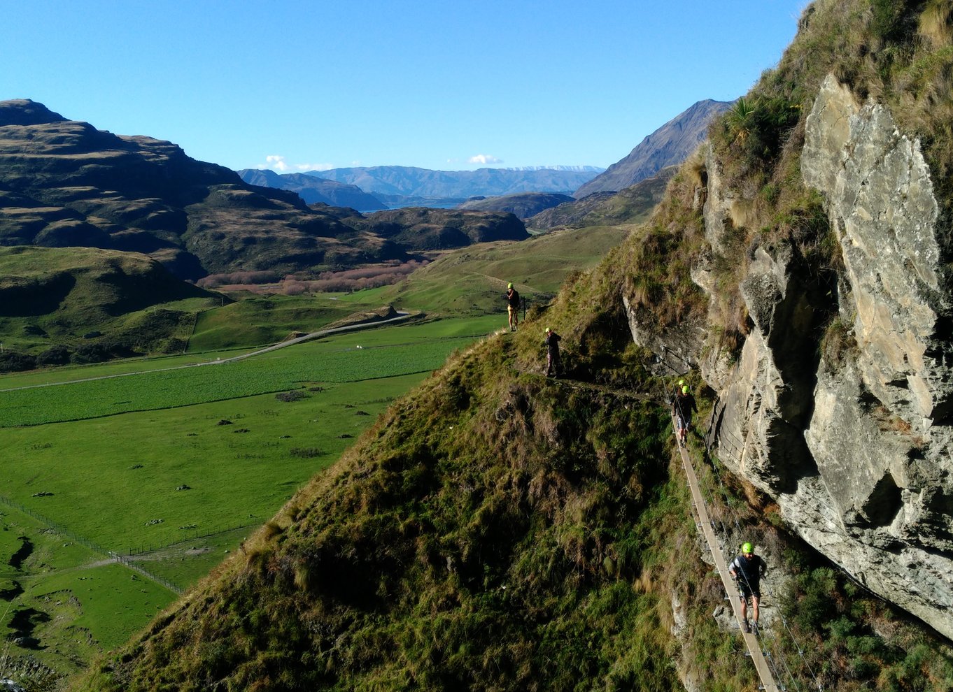 Wanaka: 2-timers kabelklatring i vandfald for begyndere