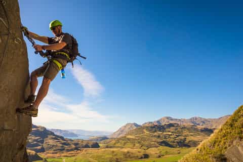Wanaka: 4-Hour Intermediate Waterfall Climbing Adventure
