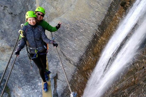 Wanaka: 4-Hour Intermediate Waterfall Cable Climb