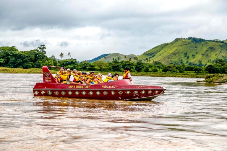 Sigatoka: Jetboot Flusskreuzfahrt und DorfspaziergangTour mit Abholung an der Coral Coast
