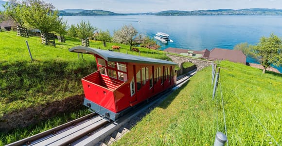 Ab Luzern: Berg Bürgenstock mit Fähre und Standseilbahn
