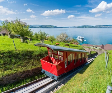 Ab Luzern: Berg Bürgenstock mit Fähre und Standseilbahn