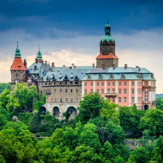 De Wroclaw : château de Ksiaz et église de la paix à Swidnica