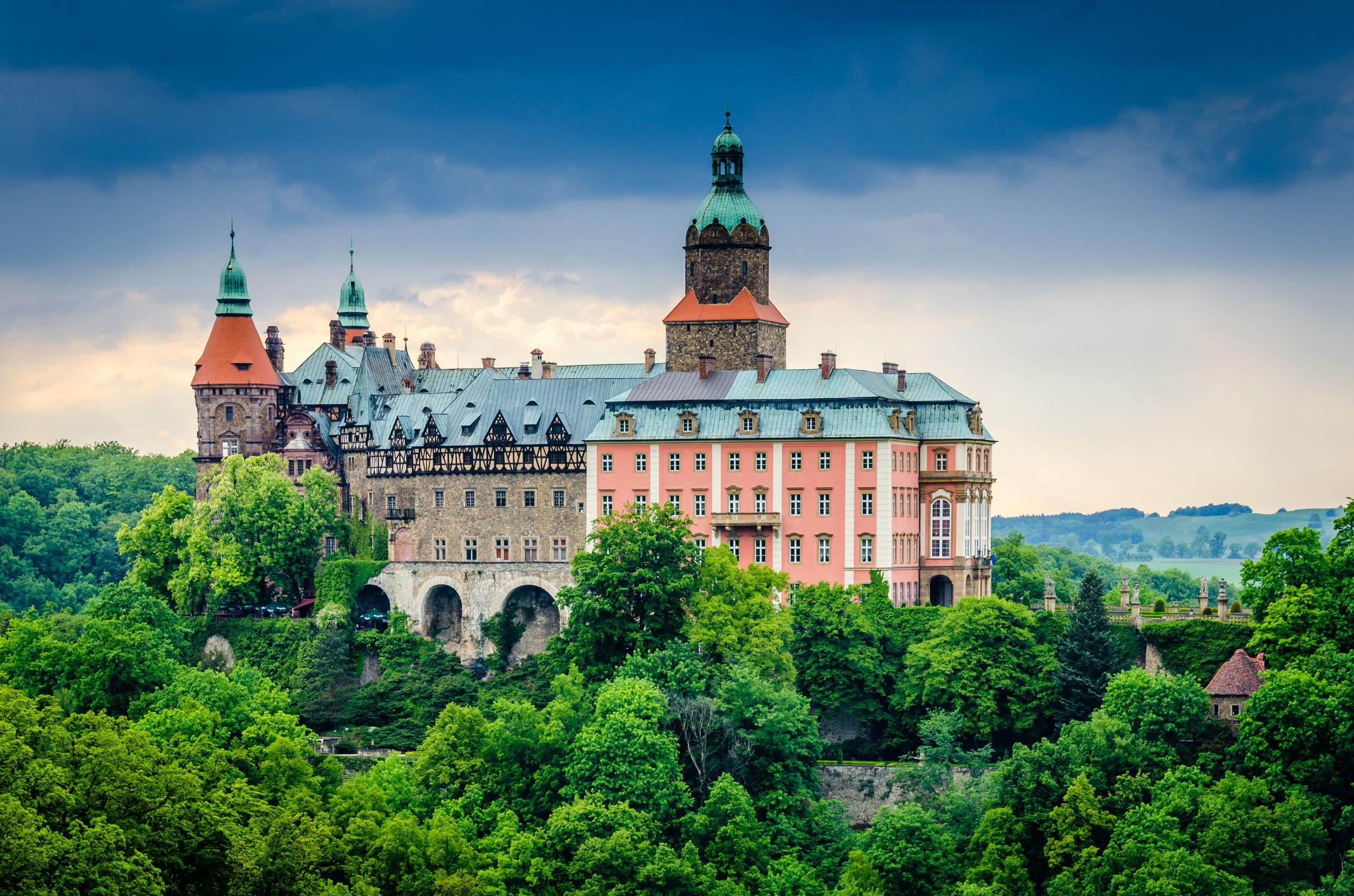 Von Breslau aus: Schloss Ksiaz und Friedenskirche in Swidnica