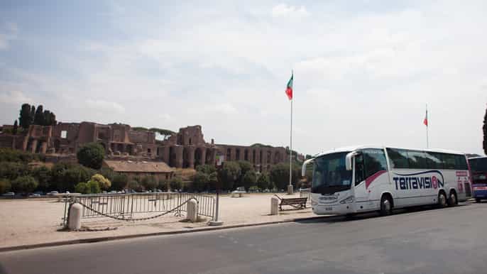 rome fiumicino airport – rome termini direct bus transfer
