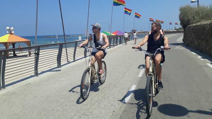 tel aviv 2hour city park beach easy bicycle tour