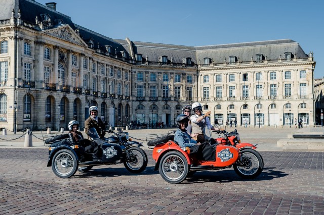 Visit Bordeaux Sightseeing by Side Car in Bordeaux