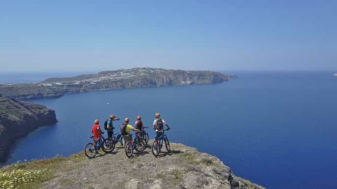 santorini electric mountain bike adventure