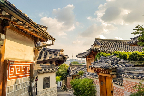 Seoul: Gyeongbok-palatset Rundvandring i Gyeongbok-palatset och Bukchon Hanok