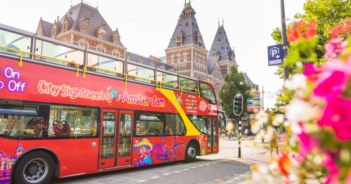 red bus tour amsterdam