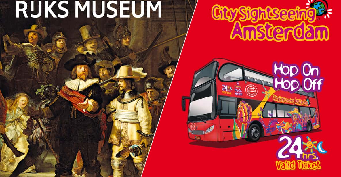Impressie van Amsterdam: Combo Rijksmuseum & Hop-On Hop-Off Bus