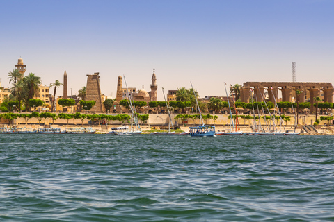 Vanaf Hurghada: Koningen Vallei, Hatshepsut, Karnak en lunchGedeelde tour zonder toegangsprijzen