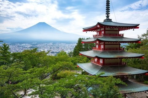 Excursão Turística de 1 Dia ao Monte Fuji e Lago Kawaguchi