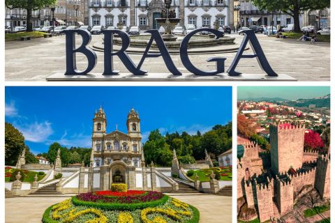 Desde Oporto: Excursión de un día a Braga y Guimarães con almuerzo