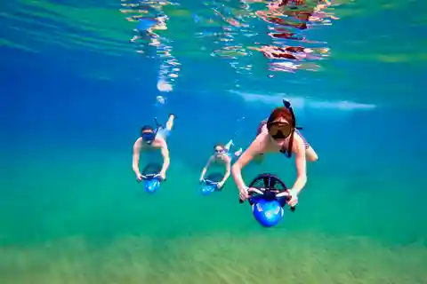 Spiaggia di Wailea: Tour guidato di snorkeling con scooter marino