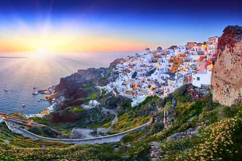 Santorini Volcano and Thirassia Sunset Dinner Cruise