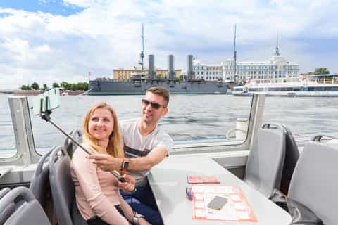 St. Petersburg: Hop-on Hop-off Bus and Boat Tour