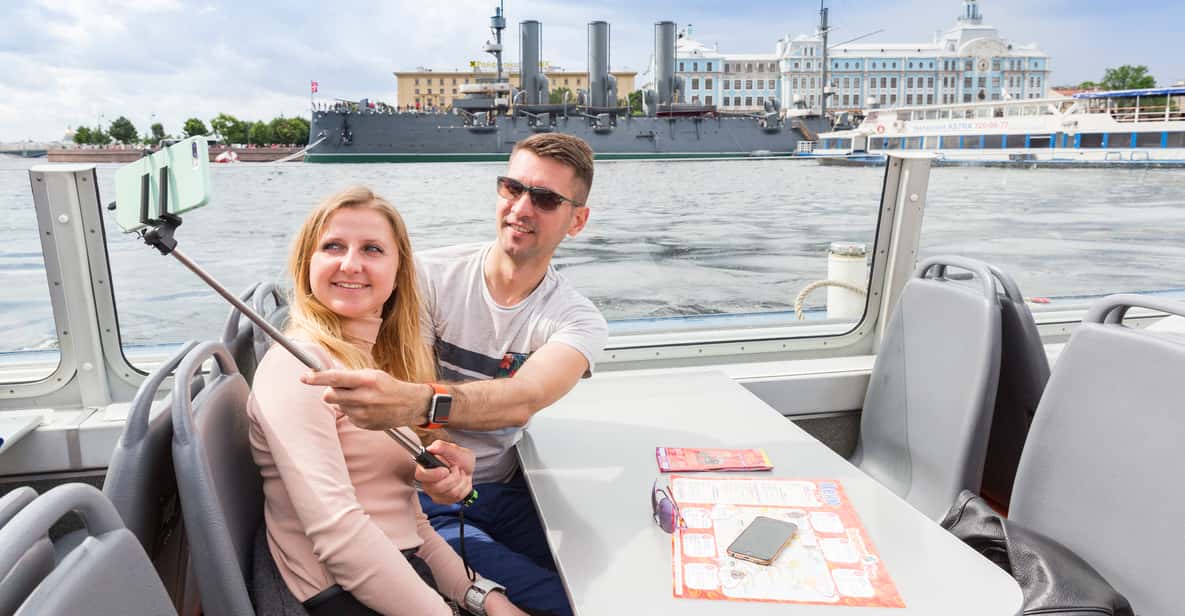 St. Petersburg: Hop-on Hop-off Bus Tour or Boat Tour